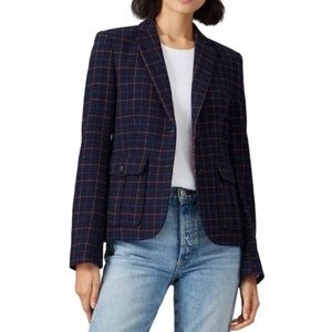 NWT $595 rag and bone windowpane blazer